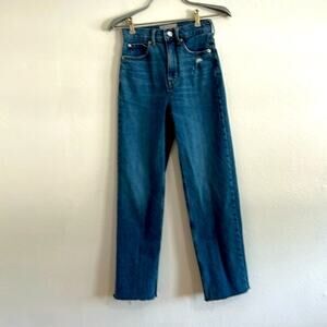 Everlane the Way High Jean Organic Cotton Lightly Frayed Hem Size 23 Regular